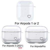 Силиконовый чехол с круглым сердечком для Apple Airpod