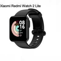 Сменный, гипоаллергенный, силиконовый ремешок-браслет MyPads Hypo для умных смарт-часов Xiaomi Redmi Watch 2 Lite с функцией быстрой замены, быстросъемный, черный