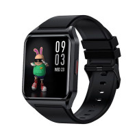 Умные часы Smart Watch SANRAIZU H60 мужские женские спортивные - фитнес браслет 1,69-дюймовый экран с силиконовым ремешком, черный цвет