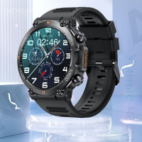 Умные часы NEXOVA Smartwatch 15 Военный стандарт Открытый Водонепроницаемый Bluetooth Звонок Сердечный ритм Кровяное давление Кислородный мониторинг сна  QC6004, 47mm, черный