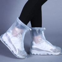 Водонепроницаемые бахилы чехлы для обуви / Защита от дождя и грязи / Галоши защитные прозрачные непромокаемые / Силиконовые дождевики /Размер подошвы: XL 41-42 - 27.5см.