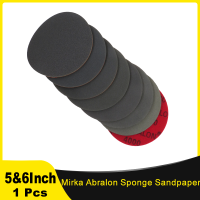 Mirka 8A-241 Abralon 5-дюймовые / 6-дюймовые губчатые шлифовальные площадки с крючками и петлями Диски из пенопласта с зернистостью 180 - 4000 Шлифовальные диски