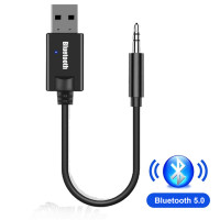 Aux Bluetooth адаптер для автомобиля 3,5 мм разъем USB Bluetooth 5,1 приемник динамик автомобильный