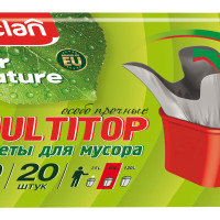 Мешки для мусора Paclan for Nature Multitop, 60 л, 20 шт