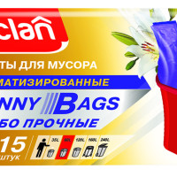 Мешки для мусора ароматизированные Paclan "Bunny Bags" 60 л, 15 шт