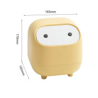 Мини Милая мусорная корзина, маленькая настольная мусорная корзина для кухни с крышкой, органайзер для мусора, съемная крышка, стол для обеденного стола, ведро для хранения