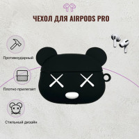 Чехол для наушников AirPods Pro , аирподс про , Черная мышка
