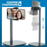 Cooper ChatStand / Подставка для телефона настольная регулируемая с высотой от 24-36 см, умный штатив для телефона, кронштейн и держатель для смартфонов