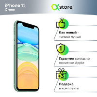 Смартфон Apple iPhone 11 4/128 ГБ, зеленый, Восстановленный