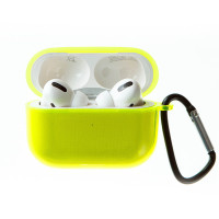Чехол для наушников AirPods Pro полупрозрачный желтый