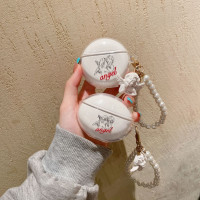 Чехол MyPads для беспроводных наушников Huawei Freebuds 4i с ангелочком и браслетом с подвеской ангела
