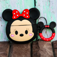 Чехол на аирподс 3 Минни Маус / 3D силиконовый чехол для Airpods 3 с карабином Микки Маус