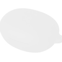 Силиконовый чехол для Realme Buds Q (Реалми Бадс Кью) беспроводных наушников с матовым покрытием Soft-touch, карабином и полупрозрачной выемкой для индикатора, бренд КАРТОФАН, белый