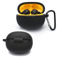 Силиконовый чехол для беспроводных наушников Realme Buds T100 черный