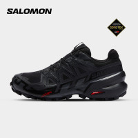 salomon薩洛蒙女款防水越野跑鞋黑色運動低幫SPEEDCROSS 6 GTX W