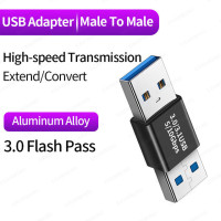 Переходник USB 3,0 на USB адаптер 5 Гбит/с Gen1 «Папа-папа» «мама» USB конвертер SSD HDD удлинитель кабеля USB 3,0 удлинитель