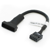 100% новый 1 шт. 19/20 Pin USB 3,0 разъем на 9 Pin USB 2,0 штекер материнской платы адаптер Шнур