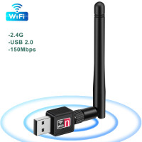 Беспроводная сетевая карта 150 Мбит/с USB Wi-Fi адаптер 2,4 ГГц антенна USB 802.11n/g/b Ethernet Wi-Fi ключ USB LAN ПК Wi-Fi приемник