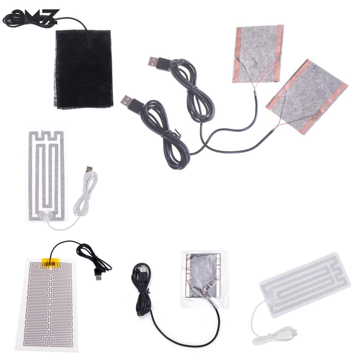 1Set Portable DIY USB Heating Heater Winter Warmer Plate For Pad Shoes Gloves