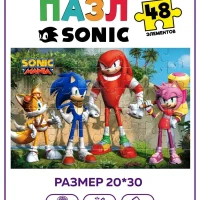 Пазлы для малышей Соник Sonic развивающая игра