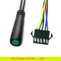 Julet мини-коннектор для кабеля 2 3 4 5 6 9-контактный кабель, водонепроницаемый разъем для электровелосипеда, дисплей, женские и мужские детали для электровелосипеда