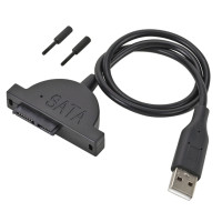 Адаптер PzzPss USB 2,0 для Mini Sata II 7 + 6 13Pin для ноутбука, CD/DVD ROM, конвертер привода Slim Line, стеснительный стиль, 1 шт.