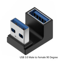 Переходник с USB на USB 3,0 под углом 90 градусов