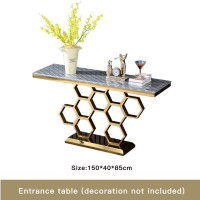 Мебель, буфет для дома, прихожей, современный мраморный стол для прихожей, узкий золотой высокий угловой консольный стол для гостиной