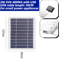USB Солнечная зарядная панель 5 в 2 Вт 400 мА портативная солнечная панель выход USB наружная портативная солнечная система для элементов питания s