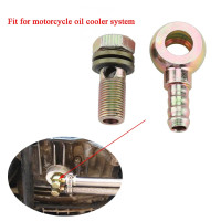Высококачественная углеродистая сталь 2 шт./компл. m12x1, 25 мм, установка для мотоцикла, фитинги для масляного радиатора, переходник с шаровой головкой M6/M8