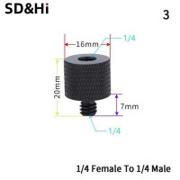 1 шт., адаптер для штатива с резьбой «папа»-«мама»