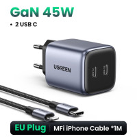 USB зарядное устройство UGREEN US Plug 45 Вт