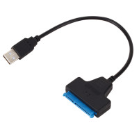 Кабель USB 2,0 SATA 3, адаптер Sata к USB 2,0 до 6 Гбит/с, Поддержка 2,5 дюйма, внешний жесткий диск HDD SSD, жесткий диск 22 Pin, кабель Sata III