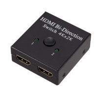 PzzPss 4K x 2K переключатель UHD 2 порта двунаправленное руководство 2x1x2 HDMI-совместимый переключатель HDCP поддерживает 4K FHD Ultra 1080P для ПК