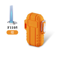 Новинка 2023, водонепроницаемая зажигалка с двойной дугой, ветрозащитная плазменная зажигалка с зарядкой от USB, аксессуары для курения без огня на открытом воздухе и кемпинга