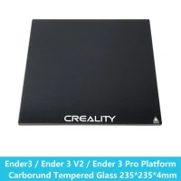 Creality Ender 3 стеклянная кровать модернизированная сборная поверхность Carborund закаленное стекло пластина для Ender3 /Ender 3 V2/ Ender 3 Pro 235x235x4 мм