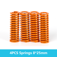 Детали для 3D-принтера Creality, пружина 4 шт 8*25 мм, компрессионная пружина для материнской платы принтера с подогревом, выравнивающий экструдер