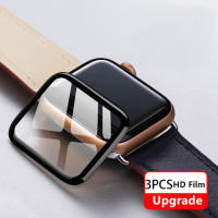 Защитная пленка для Apple Watch 44 мм 40 мм 42 мм 38 мм, аксессуары, изогнутая защитная пленка 9D HD для iwatch серии 8 7 SE 6 5 4 41/45 мм