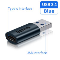 Адаптер Baseus USB 3,1 OTG Type C к USB переходник мама конвертер для Macbook pro Air Samsung S20 S10