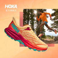 HOKA ONE ONE男女鞋飛速羚羊5越野跑步鞋Speedgoat 5網面減震透氣