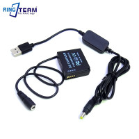 USB-кабель к стандартной муфте постоянного тока для камер Panasonic DMCGF6 DMCGF5 DMW-DCC11 GF3K GX7 S6 S6K GX80 GX85 BLG10