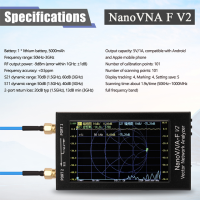 Векторный анализатор сетевой NanoVNA-F V2, экран 2.8" / 4.3" IPS