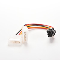 2 IDE Dual 4pin Molex IDE Male к 6 Pin Female PCI-E Y Molex IDE адаптер питания для видеокарт