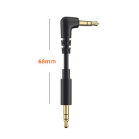 Кабель Aux Essager с разъемом 3,5 мм, аудиокабель с углом 90 градусов, Hi-Fi Шнур 3,5 AUX для проводных наушников, шнур AUX для динамиков Xiaomi