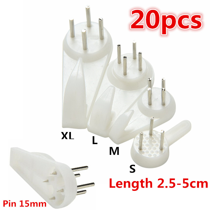 20pcs White Painting Photo Frame Hook Plastic Invisible Wall Hooks Mount Photo Picture Nail Hook Hanger Mirror Hanging Hangers