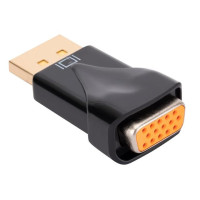 Конвертер 1080P DP в VGA, адаптер DisplayPort, порт дисплея «папа» в «мама» VGA, конвертер для ПК, проектора, DVD, ТВ, ноутбука, монитор N2W7