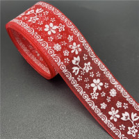 5 ярдов 25 мм Красочные ленты из органзы печатные цветочные ленты для банта Свадебные Рождественские украшения Швейное Ремесло «сделай сам»