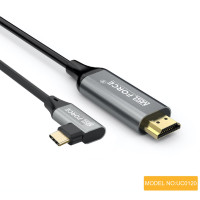 Кабель HDMI с прямым углом для MacBook Pro Air iPadPro Samsung Galaxy Pixelbook XPS HDMI iphone15