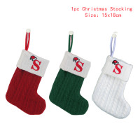 Рождественские чулки с красными/белыми/зелеными буквами, рождественские носки, украшения для рождественской елки, домашний декор, рождественские подарочные пакеты, новый год 2024