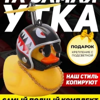 Уточка в машину в шлеме
